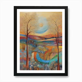 Landscape With Trees 4 Art Print