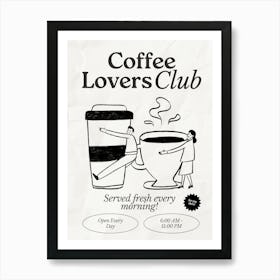 Coffee Club Kitchen | Coffee Lover’s Club | Coffee Bar 7 Art Print