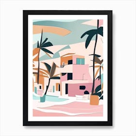 Boracay Philippines Muted Pastel Tropical Destination Art Print