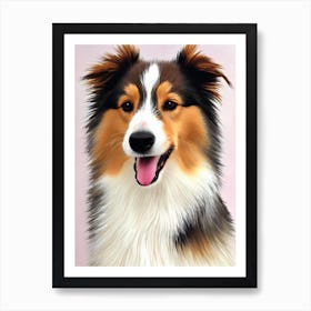 Shetland Sheepdog Watercolour Dog Art Print