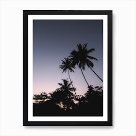 Sri Lanka Magical Purple Sunset Art Print