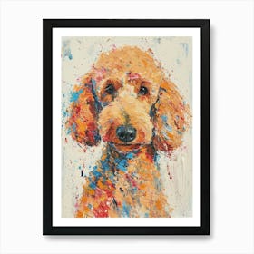 Poodle Acrylic Painting 4 Art Print