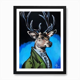 Sir Noble Deer Art Print