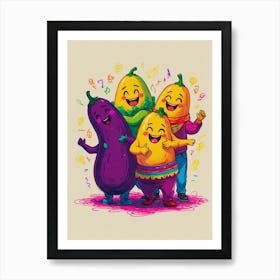 Mexican Eggplants Art Print