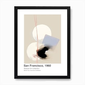World Tour Exhibition, Abstract Art, San Francisco, 1960 1 Art Print