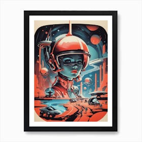 Space Girl Art Print