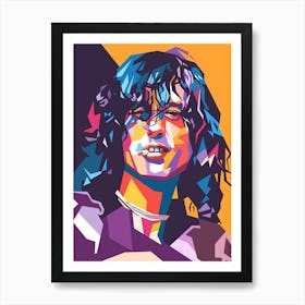 Jimmy Page wpap art Art Print