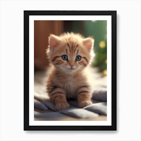 Cute Kitten Art Print