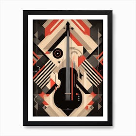 Abstract Geometric Music Illustration 3 Art Print