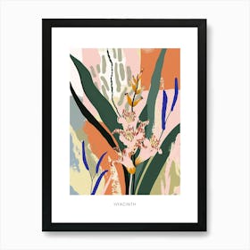 Colourful Flower Illustration Poster Hyacinth 3 Art Print