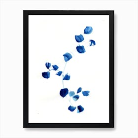 Blue Sprig Art Print