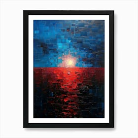 Sunset Over The Sea 9 Art Print