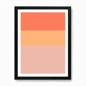 Autumn Mood - Peach And Orange Art Print