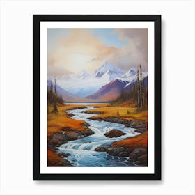 River In The Mountains 1 Art Print