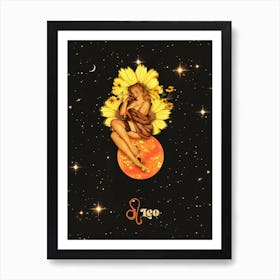 Leo Zodiac Art Print