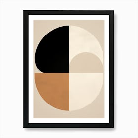 Beige Bauhaus Baden Geometry Art Print