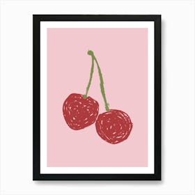 Cherry Illustration Art Print