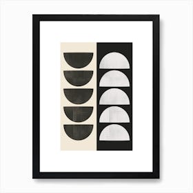 Mid Century Circles 1 Art Print