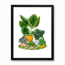 Colourful Potted Plant 3 Art Print