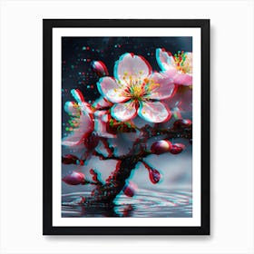 3d Cherry Blossoms Art Print