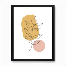 Abstract Leaves Art Print