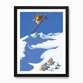 Sky Skier Art Print