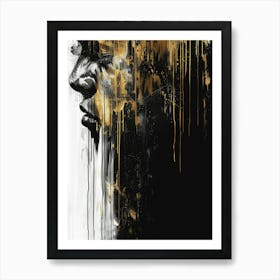 Black And Gold 57 Art Print