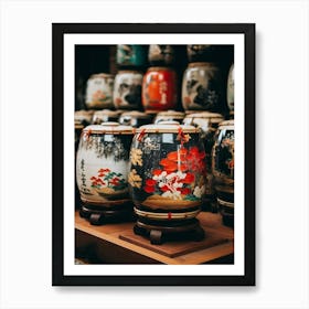 Sake Barrels Japanese 4 Art Print