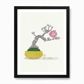 Bonsai Tree - Japanese Quince Art Print