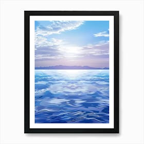 Ocean Background Art Print