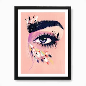 Feathered Eye Art Print