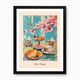 Eat Cake Vintage Tea Party 1 Art Print