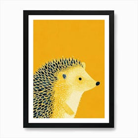 Yellow Hedgehog 6 Art Print