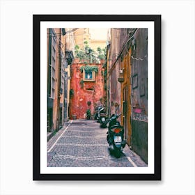 Alleyway In Naples Art Print