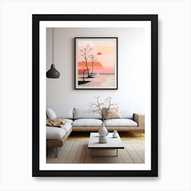 Coastal Abstract Minimalist 4 Art Print