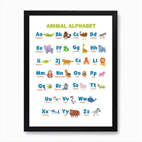 Animal Alphabet Art Print