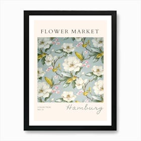 Flower Market Hamburg Art Print