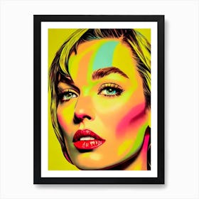 Milla Jovovich Colourful Pop Movies Art Movies Art Print