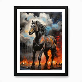 Fire Horse 1 Art Print