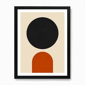 Minimalist geometric shapes 3 Art Print