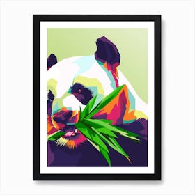 Panda, Pop Art, Nature, Abstract, Wall Art, Art, Kitchen, Living Room, Home, Interior Design, Wall Print Art Print