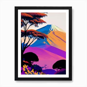 Mount Kilimanjaro National Park Tanzania Pop MatisseII Art Print