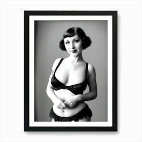 1920's Burlesque Dancer ~Reimagined 16 Art Print