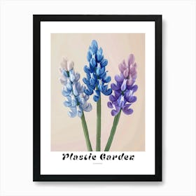 Dreamy Inflatable Flowers Poster Bluebonnet Art Print