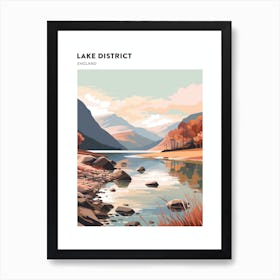 Lake District National Park England 1 Hiking Trail Landscape Poster Art Print
