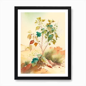 Poison Ivy In Desert Landscape Pop Art 3 Art Print