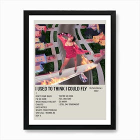 I USED TO THINK I COULD FLY By Tate Mcrae. 2022 Poster 2 Art Print