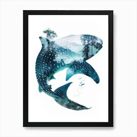 Whale Shark Canvas Print 1 Art Print