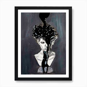 Black & White Painting Art Print