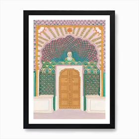 Rose Gate, Jaipur - Rajasthan Palace Art Print